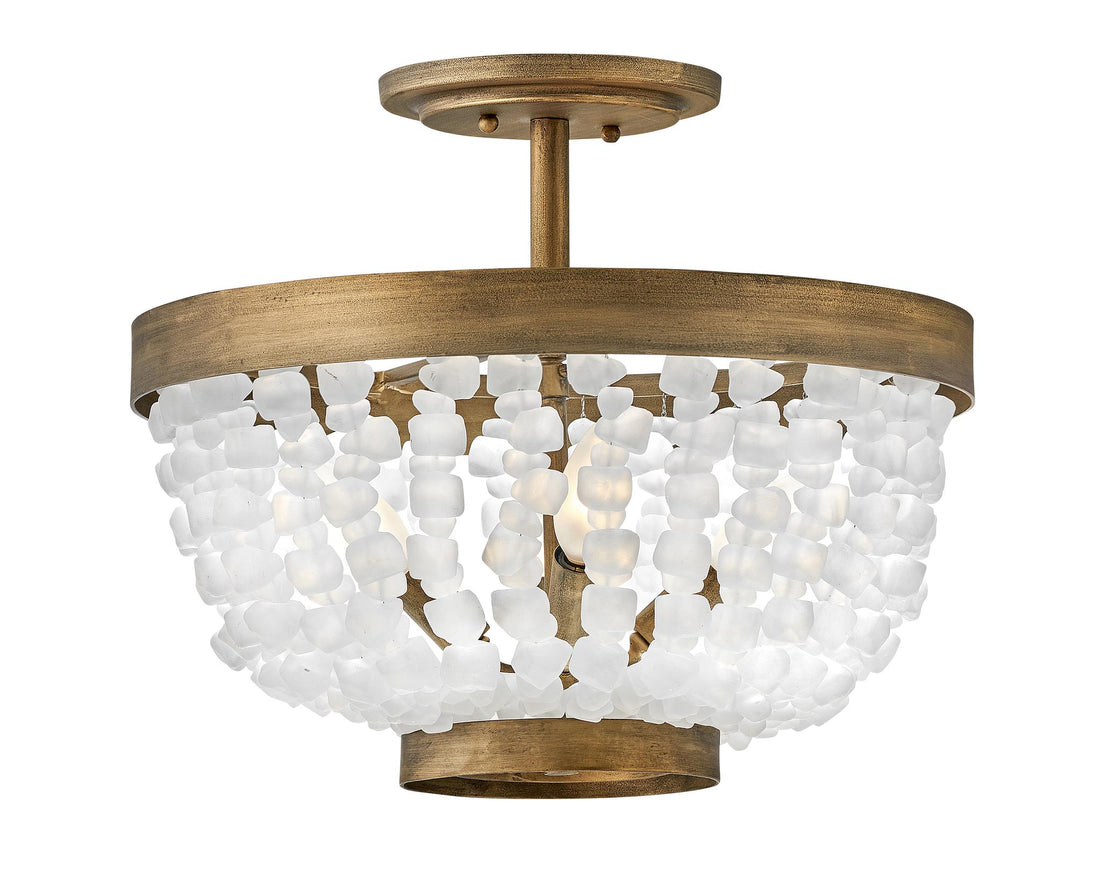 FREDRICK RAMOND, DUNE SEMI-FLUSH MOUNT, FLUSH MOUNT CEILING LIGHTS