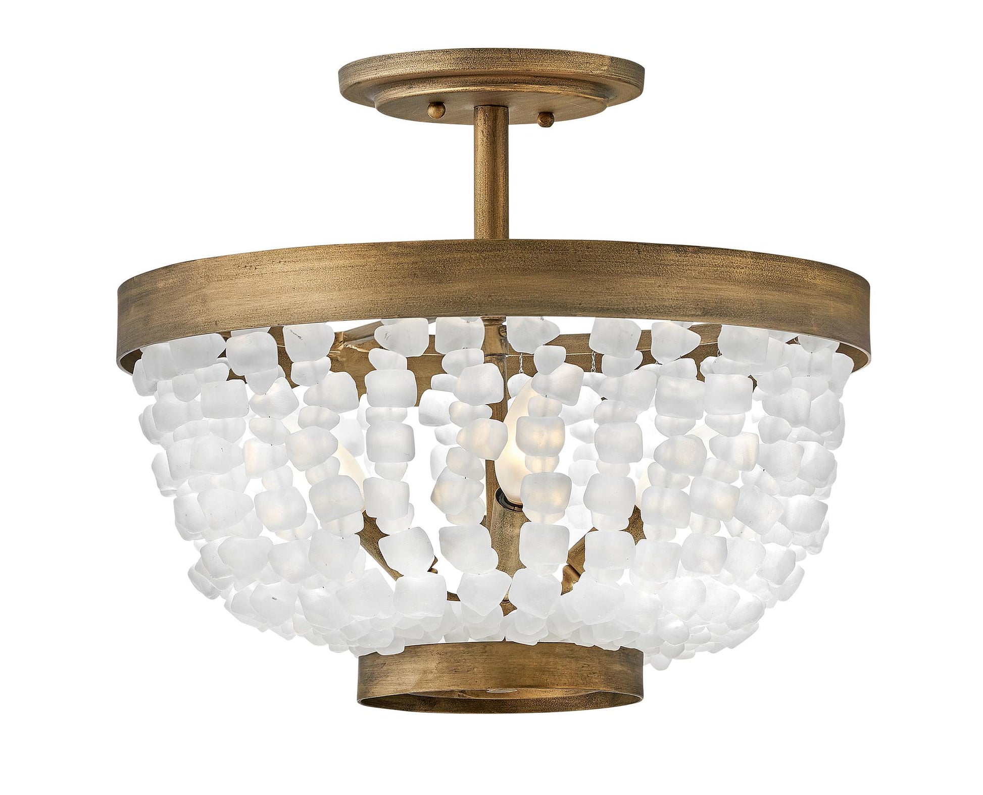 FREDRICK RAMOND, DUNE SEMI-FLUSH MOUNT, FLUSH MOUNT CEILING LIGHTS 