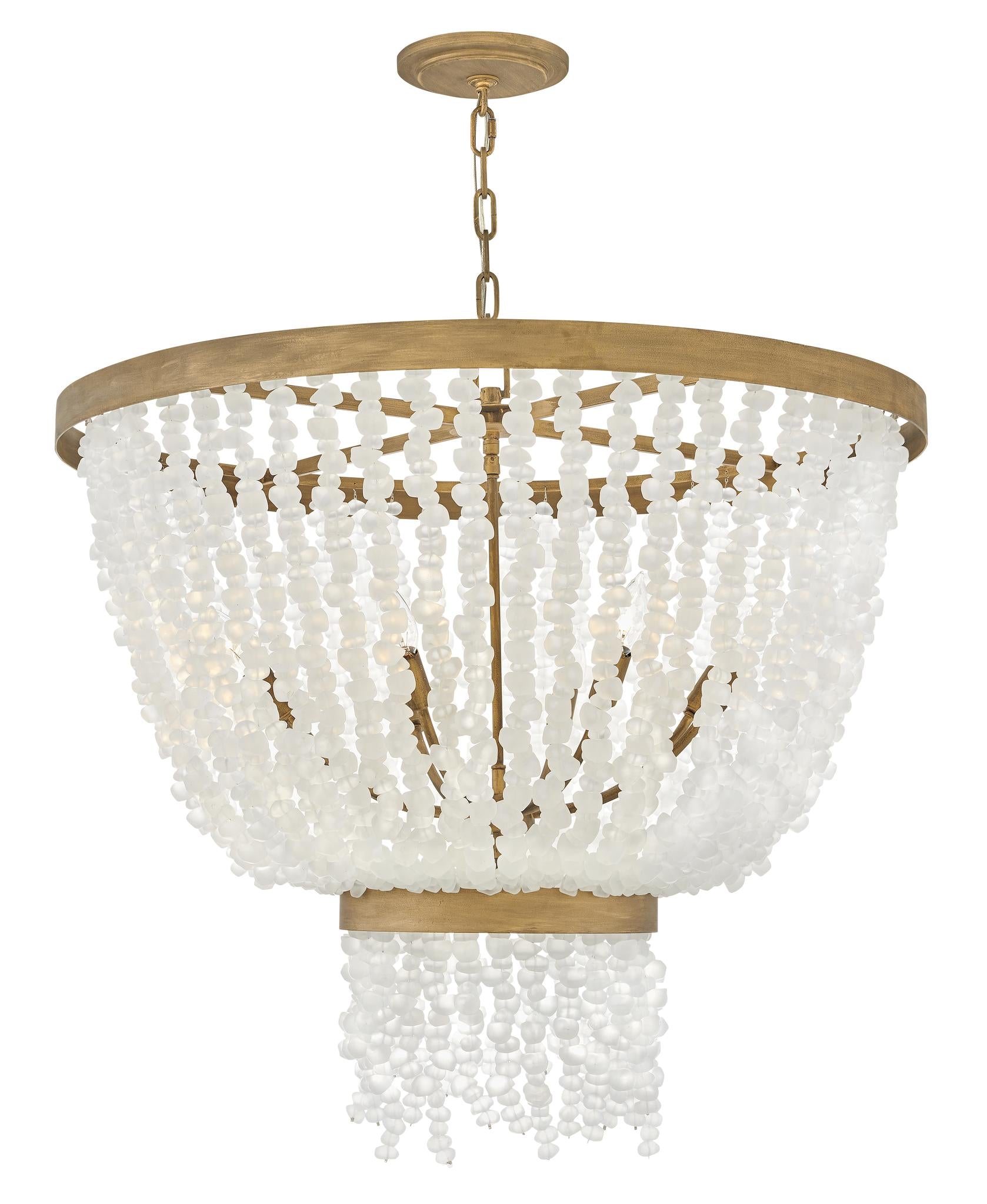FREDRICK RAMOND, DUNE PENDANT SINGLE TIER CHANDELIER, PENDANT LIGHT
