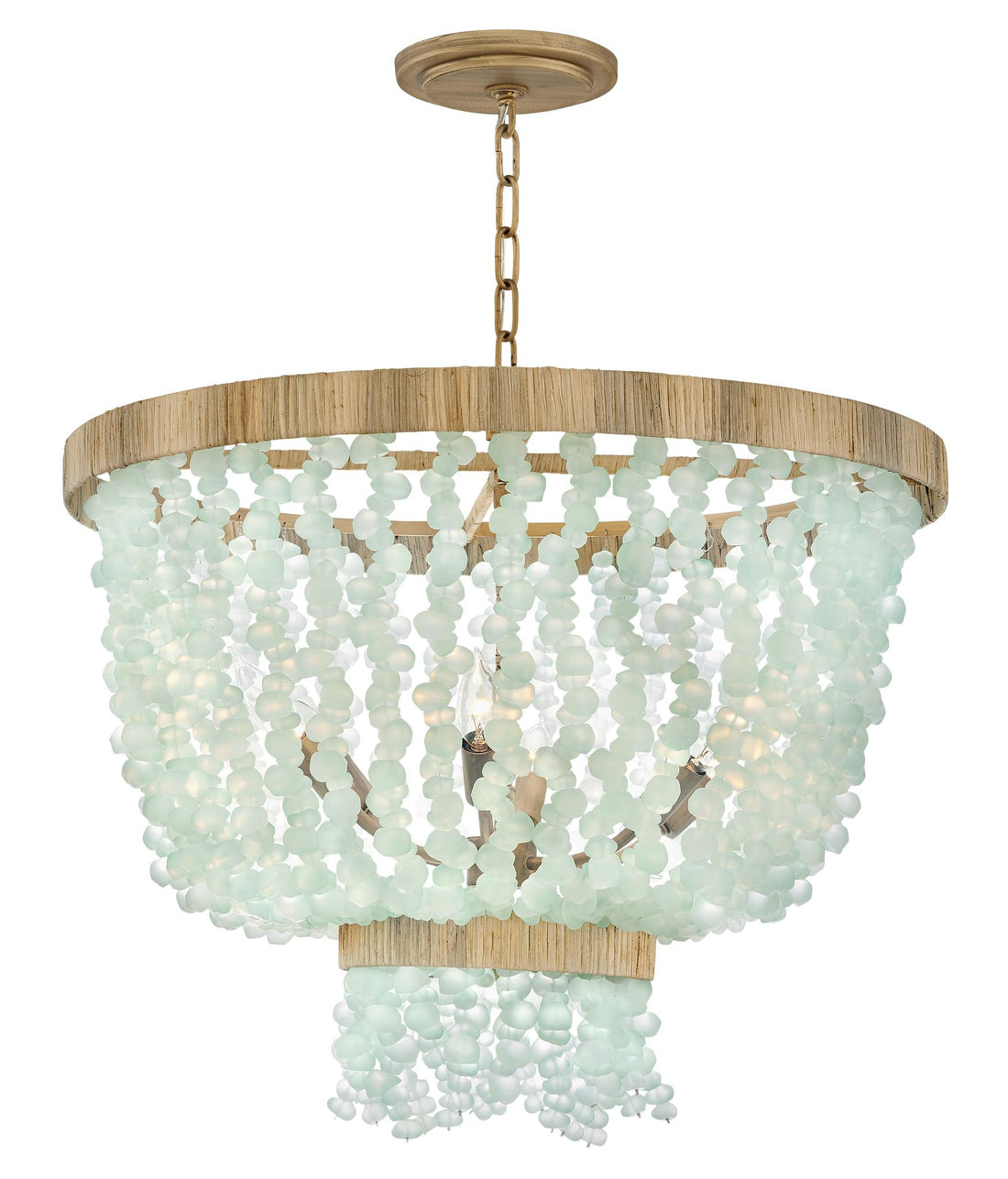 FREDRICK RAMOND, DUNE PENDANT SINGLE TIER CHANDELIER, PENDANT LIGHT