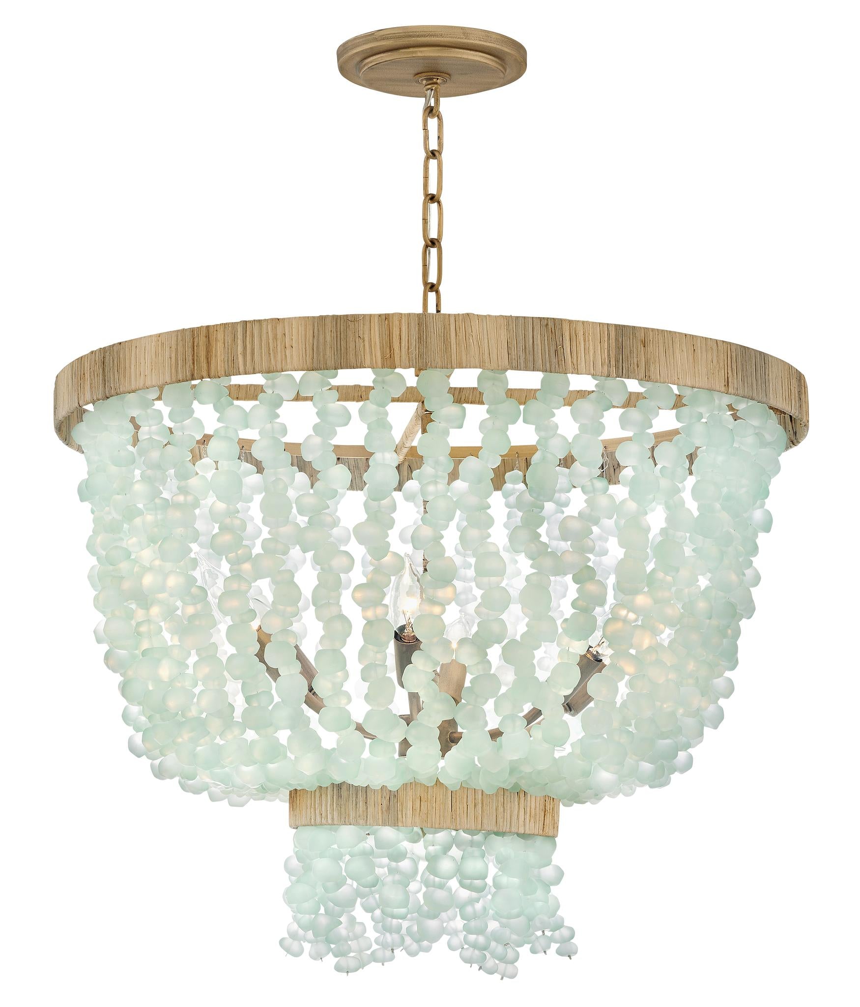 FREDRICK RAMOND, DUNE PENDANT SINGLE TIER CHANDELIER, PENDANT LIGHT