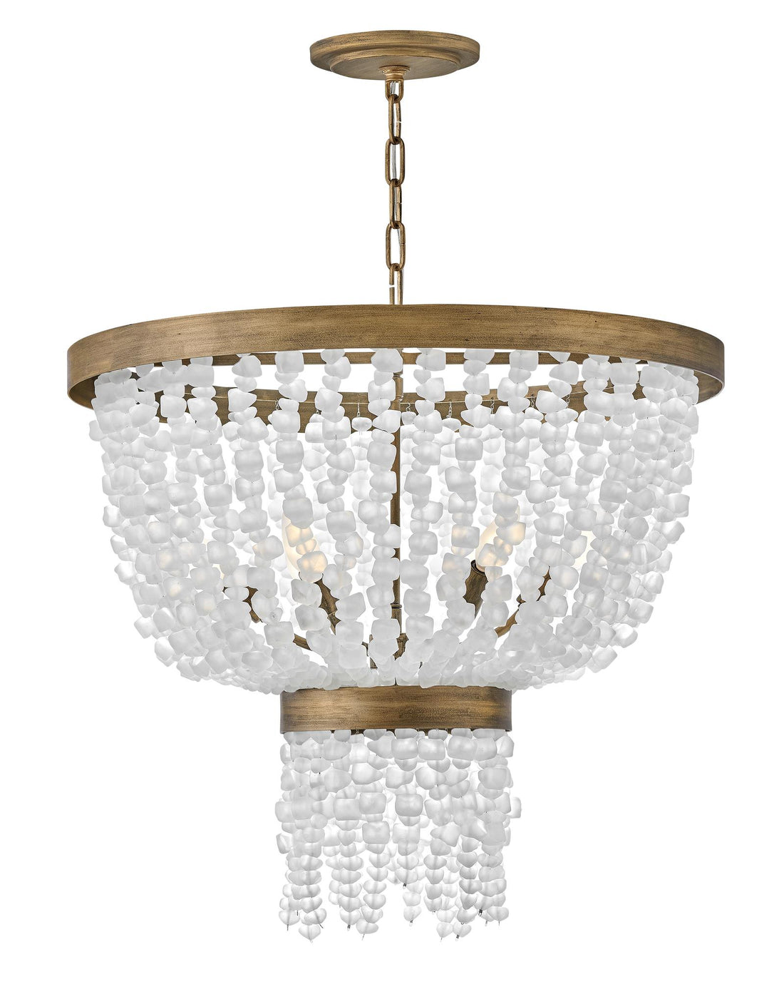 FREDRICK RAMOND, DUNE PENDANT SINGLE TIER CHANDELIER, PENDANT LIGHT