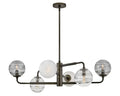 FREDRICK RAMOND, OBERON SINGLE TIER CHANDELIER, PENDANT LIGHT