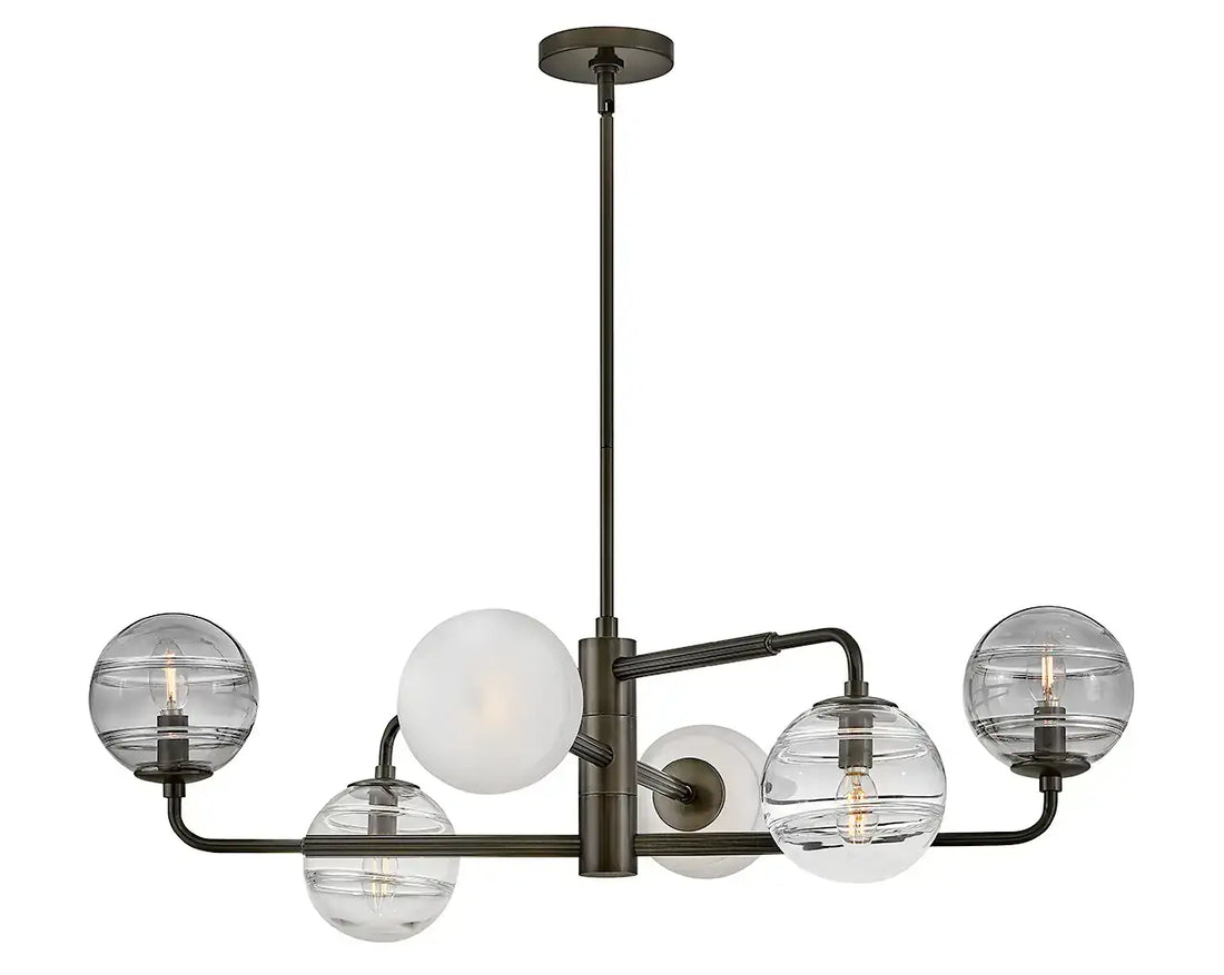 FREDRICK RAMOND, Oberon Adjustable Single Tier Chandelier, PENDANT LIGHT