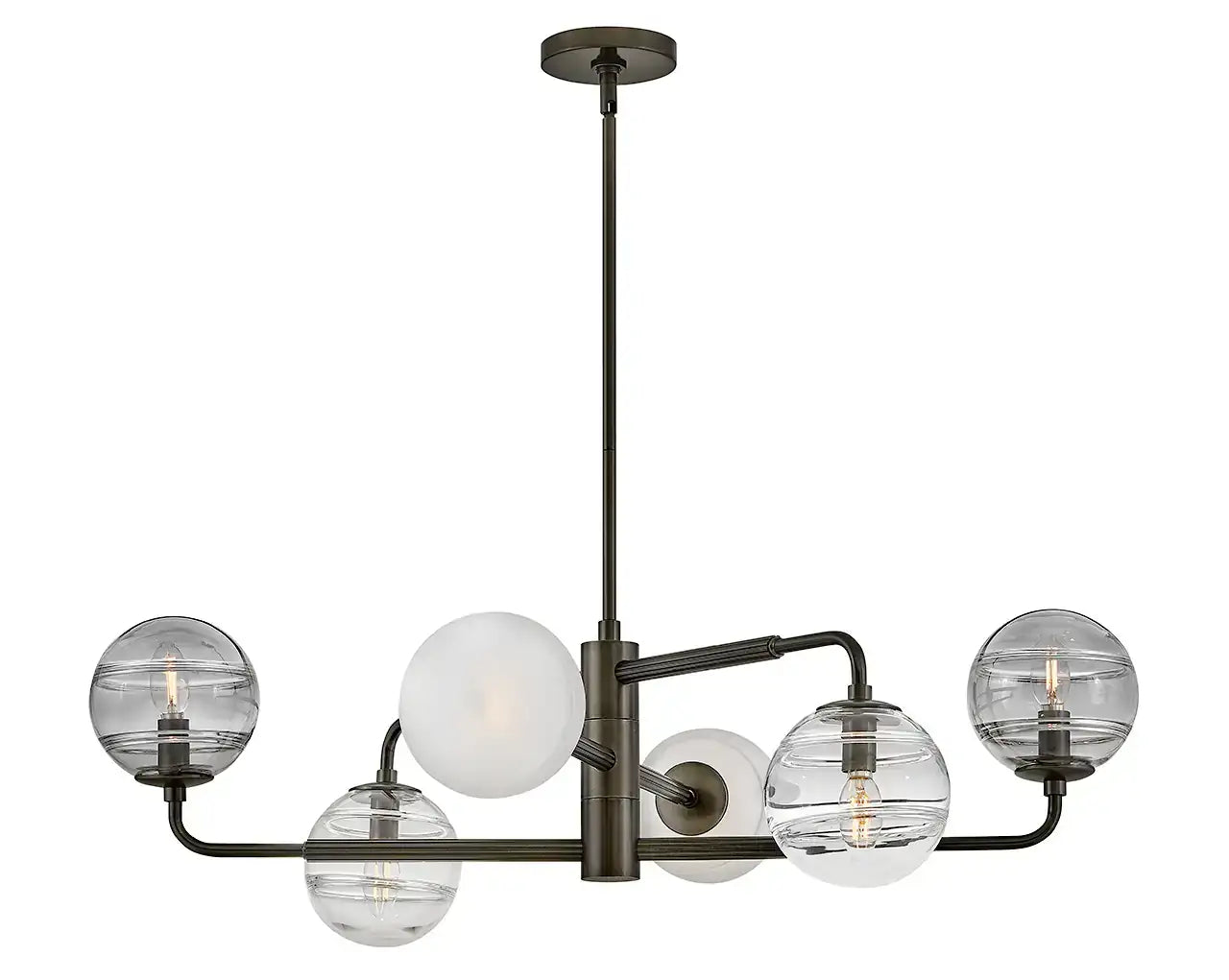FREDRICK RAMOND, Oberon Adjustable Single Tier Chandelier, PENDANT LIGHT