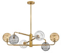 FREDRICK RAMOND, Oberon Adjustable Single Tier Chandelier, PENDANT LIGHT