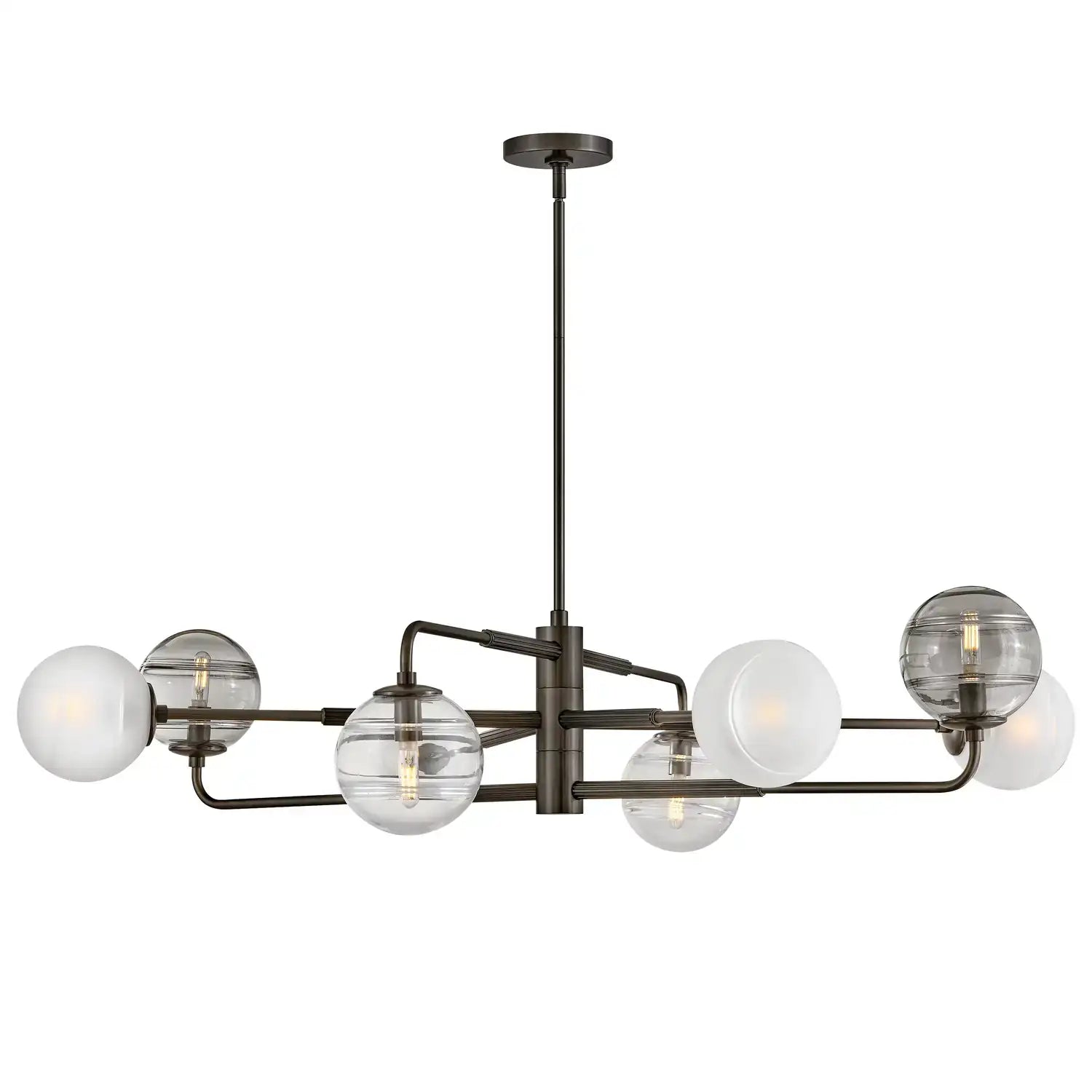 FREDRICK RAMOND, Oberon Adjustable Single Tier Chandelier, PENDANT LIGHT