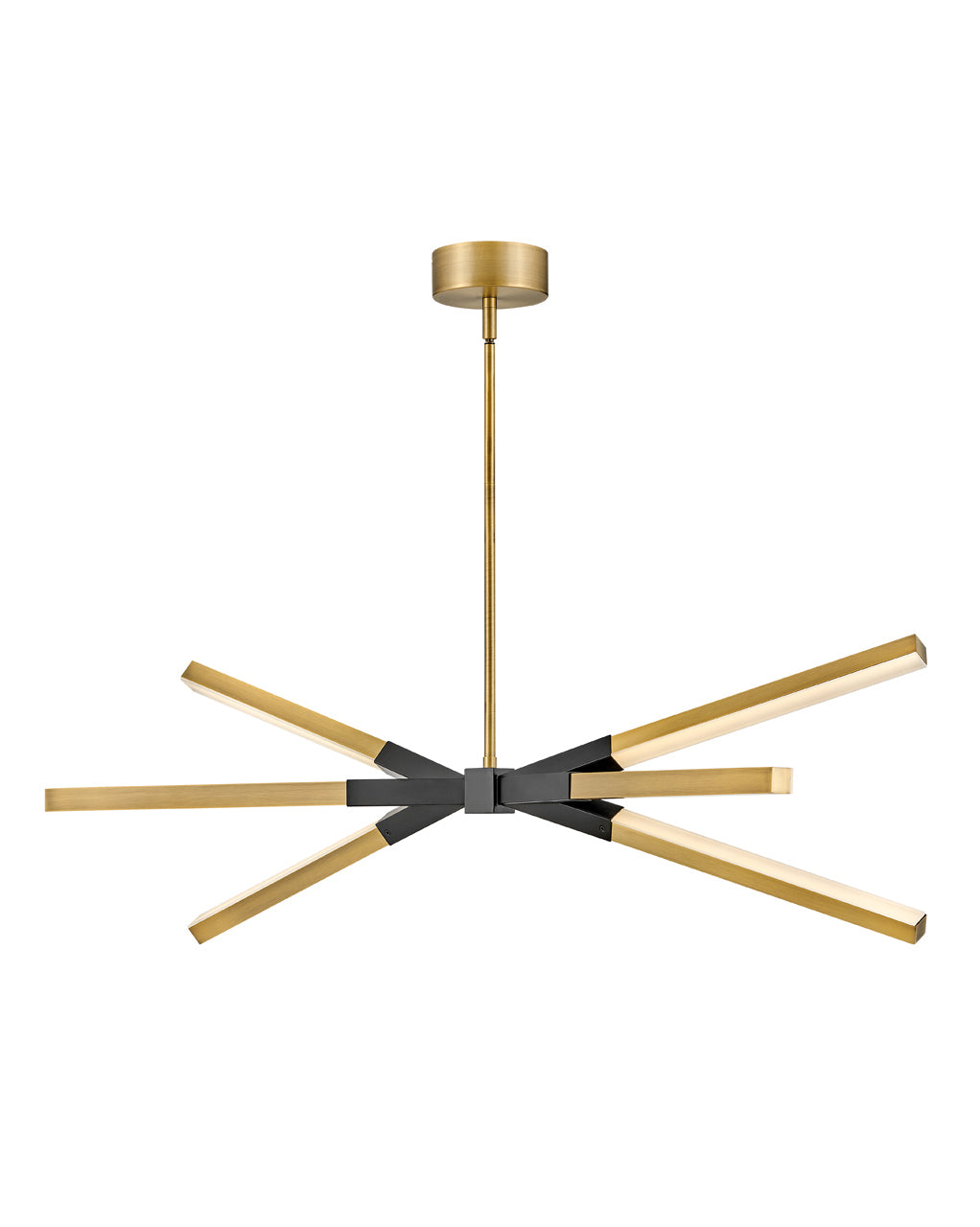 FREDRICK RAMOND, RAE LINEAR & OVAL CHANDELIER, PENDANT LIGHT