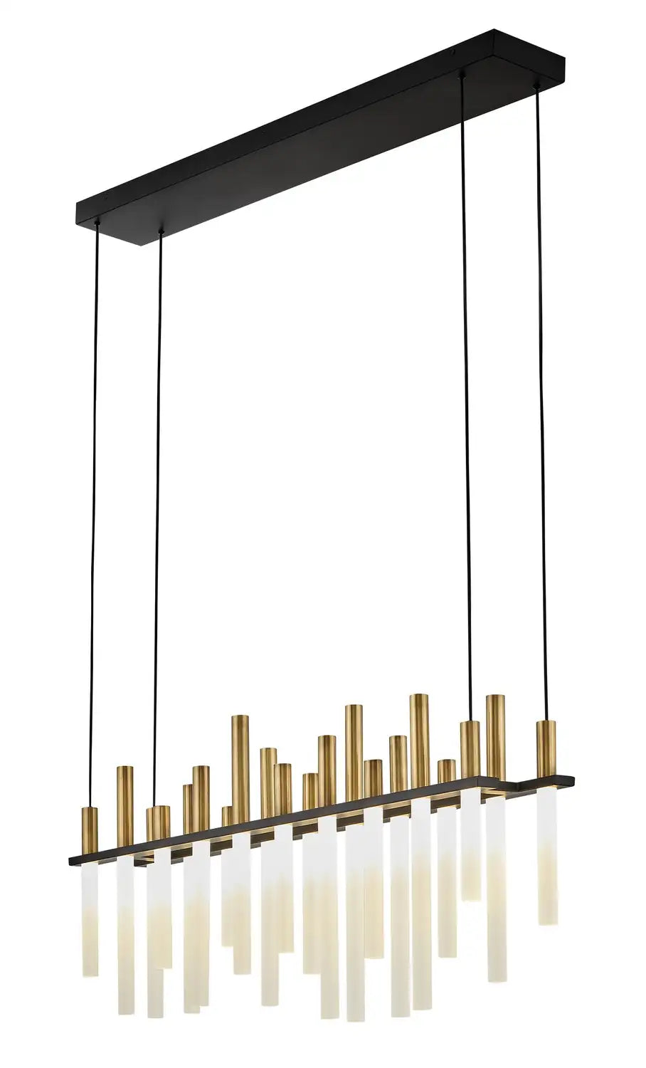 FREDRICK RAMOND, ECHO LINEAR & OVAL CHANDELIER, PENDANT LIGHT