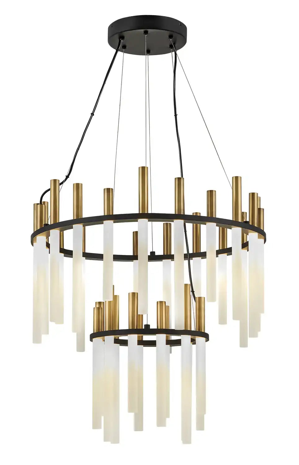 FREDRICK RAMOND, Echo LED Multi Tier Chandelier, PENDANT LIGHT
