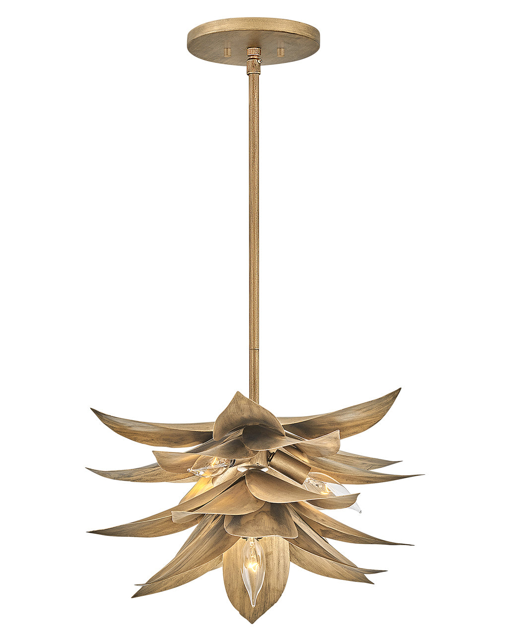 FREDRICK RAMOND, AGAVE FLUSH MOUNT PENDANT, PENDANT LIGHT