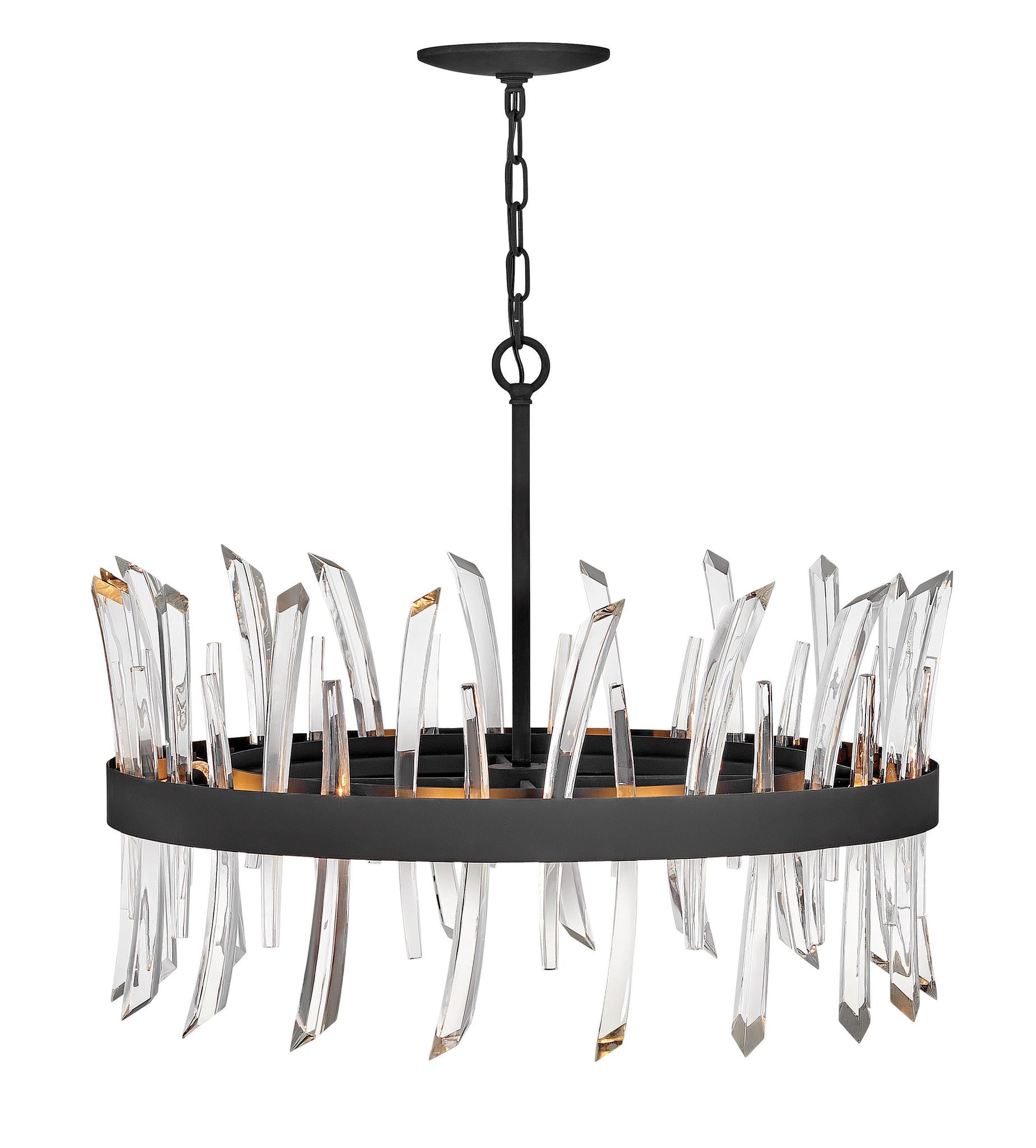 FREDRICK RAMOND, REVEL SINGLE TIER CHANDELIER, PENDANT LIGHT