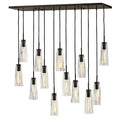 FREDRICK RAMOND, COSETTE LINEAR & OVAL CHANDELIER, PENDANT LIGHT