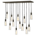 FREDRICK RAMOND, COSETTE LINEAR & OVAL CHANDELIER, PENDANT LIGHT