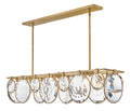 FREDRICK RAMOND, NALA LINEAR & OVAL CHANDELIER, PENDANT LIGHT