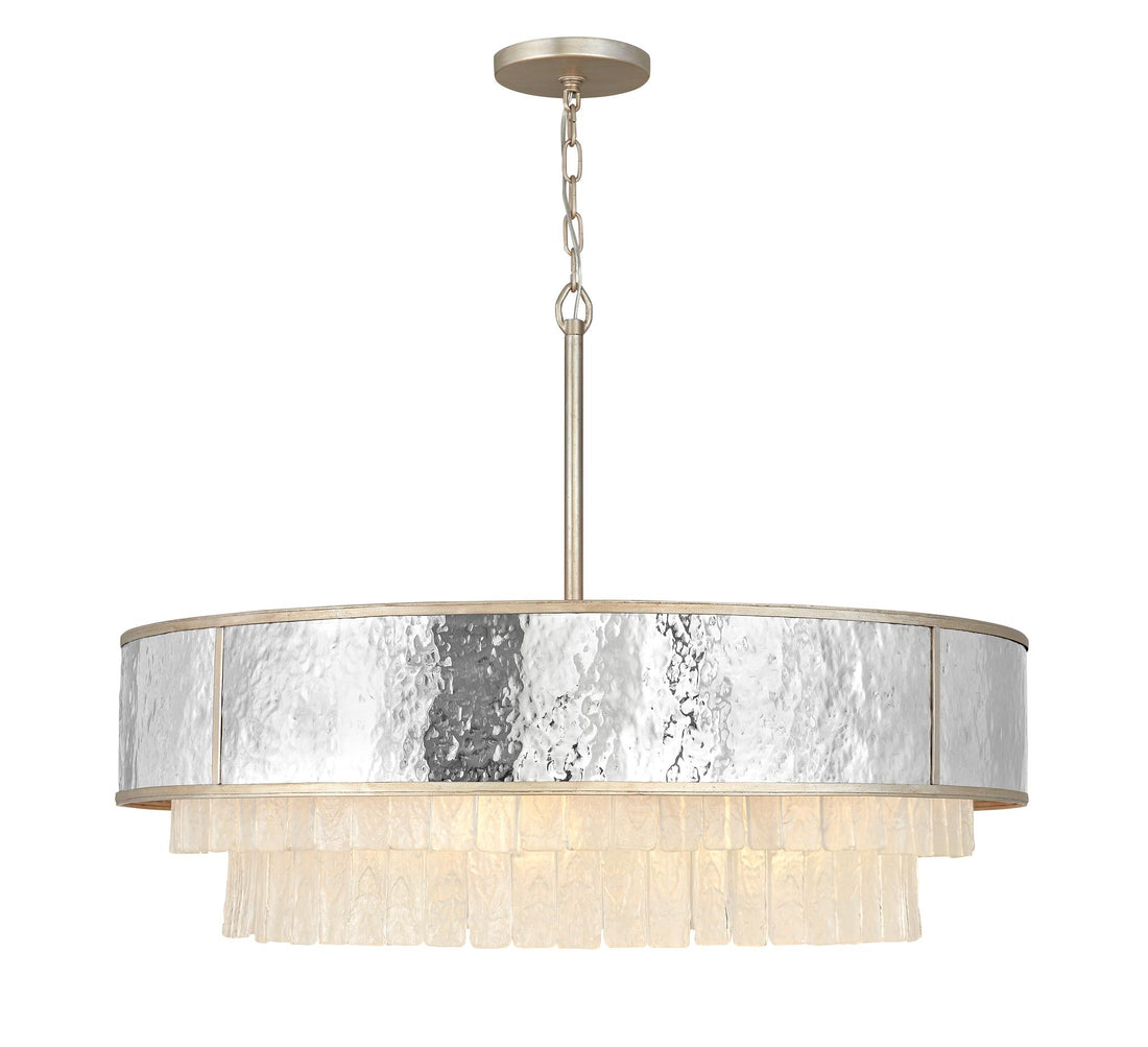 FREDRICK RAMOND, REVERIE DRUM CHANDELIER, PENDANT LIGHT