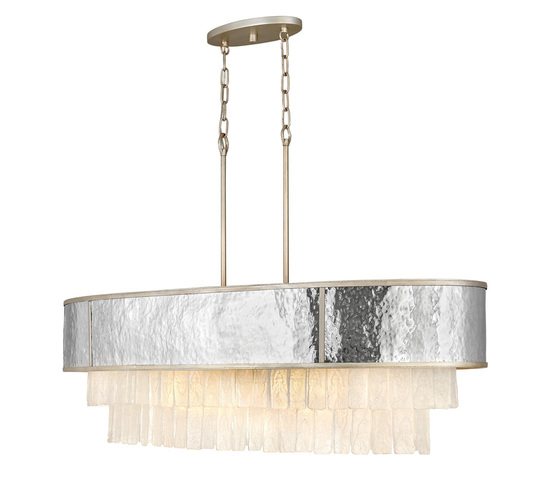 FREDRICK RAMOND, REVERIE LINEAR & OVAL CHANDELIER, PENDANT LIGHT
