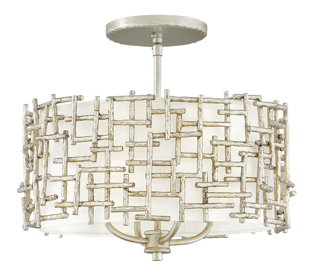 FREDRICK RAMOND, FARRAH DRUM PENDANT SEMI-FLUSH MOUNT, PENDANT LIGHT