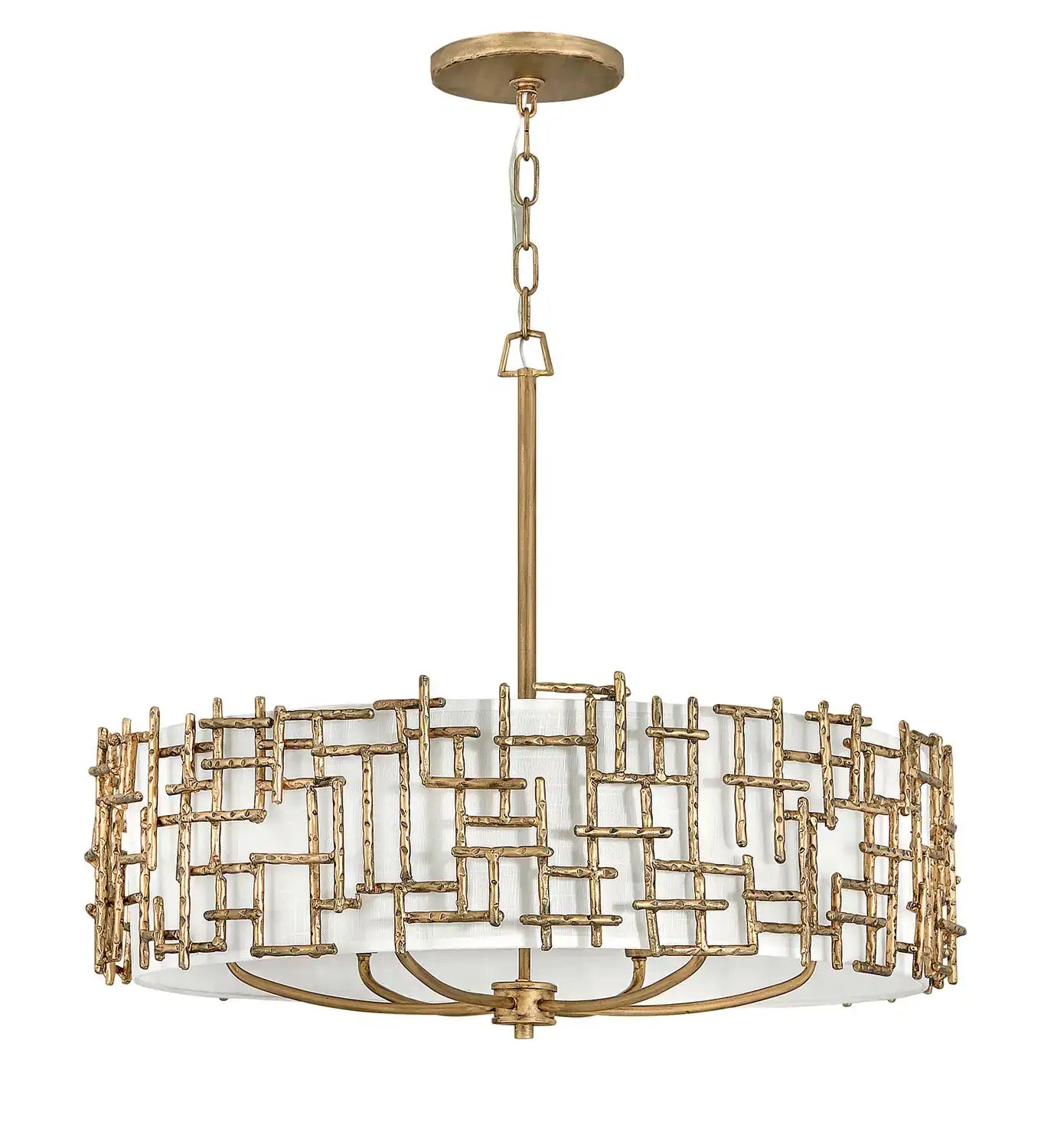 FREDRICK RAMOND, Farrah Drum Chandelier, PENDANT LIGHT