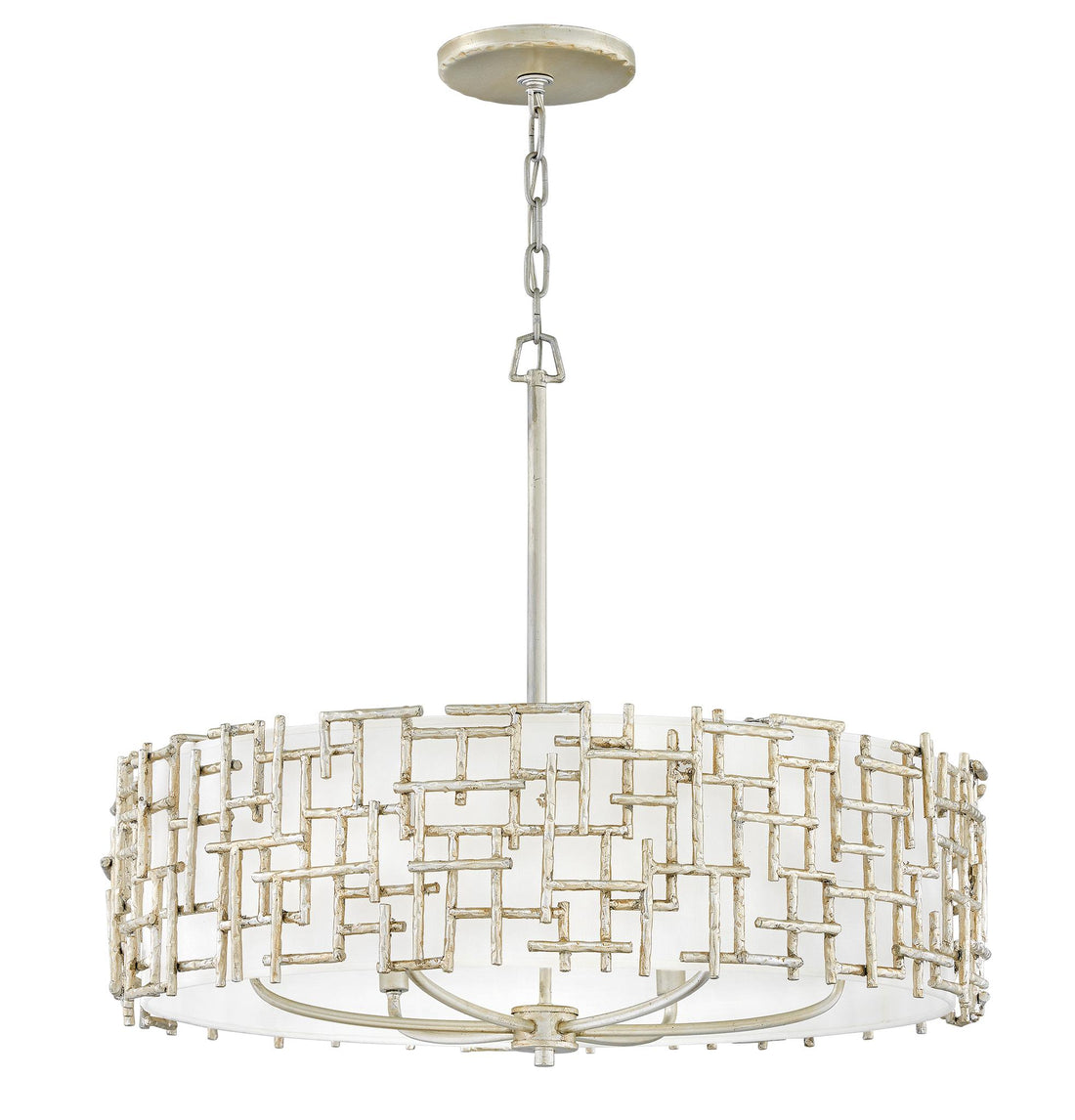 FREDRICK RAMOND, FARRAH DRUM CHANDELIER, PENDANT LIGHT
