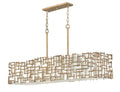 FREDRICK RAMOND, FARRAH LINEAR & OVAL CHANDELIER, PENDANT LIGHT