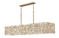 FREDRICK RAMOND, FARRAH LINEAR & OVAL CHANDELIER, PENDANT LIGHT