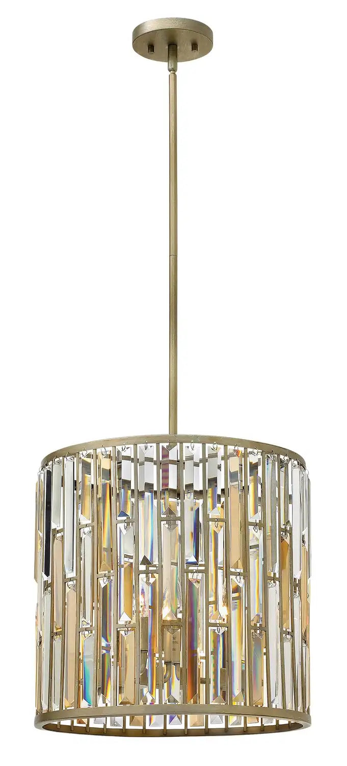 FREDRICK RAMOND, GEMMA DRUM SEMI-FLUSH MOUNT, PENDANT LIGHT