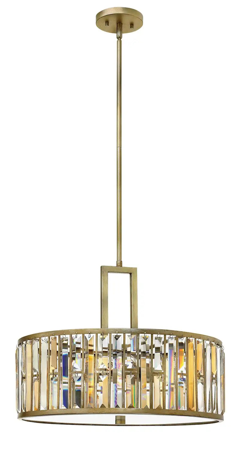 FREDRICK RAMOND, GEMMA DRUM CHANDELIER, PENDANT LIGHT