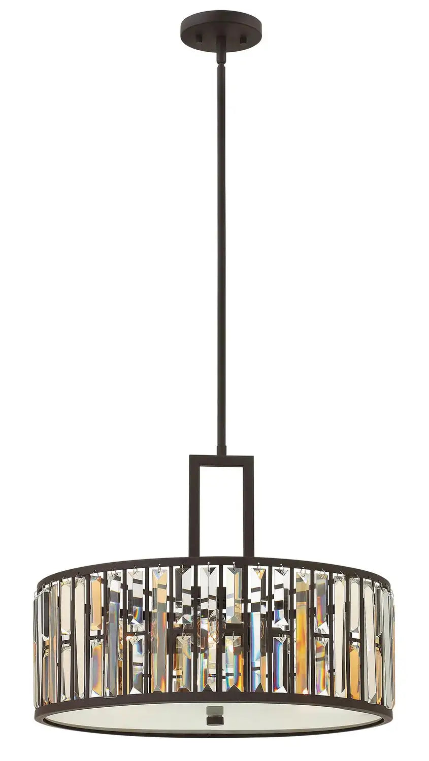 FREDRICK RAMOND, GEMMA DRUM CHANDELIER, PENDANT LIGHT