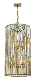 FREDRICK RAMOND, GEMMA DRUM MULTI TIER CHANDELIER, PENDANT LIGHT