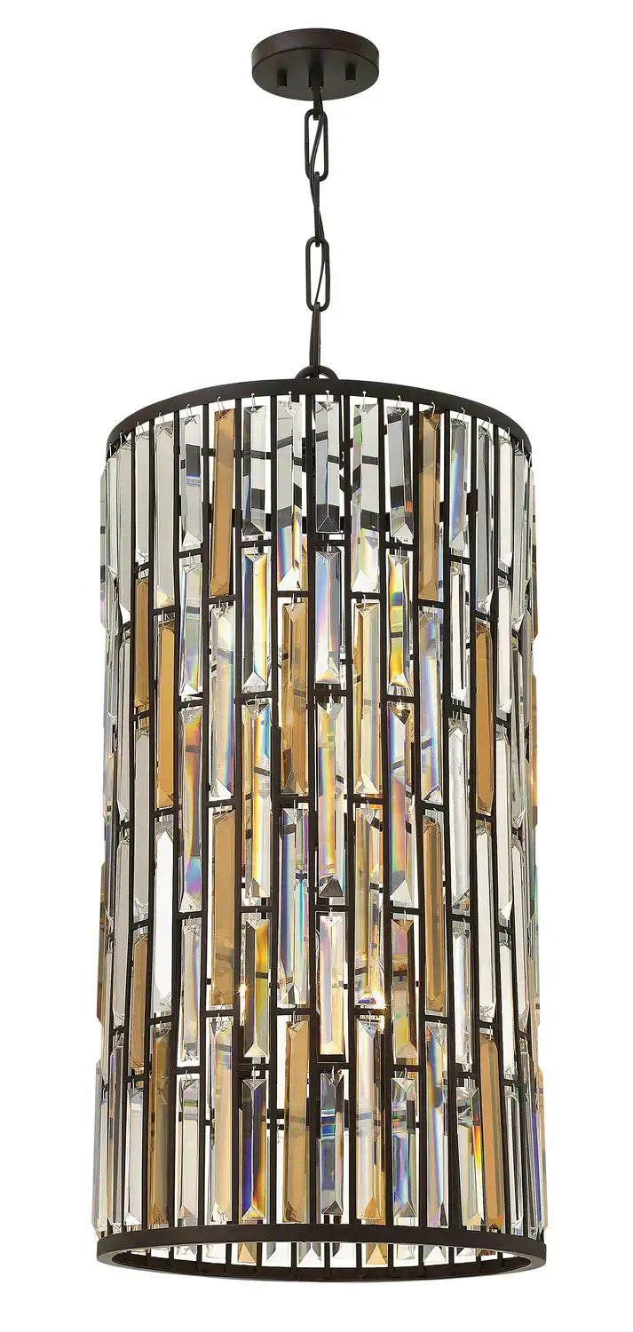 FREDRICK RAMOND, Gemma Two Tier Drum, PENDANT LIGHT