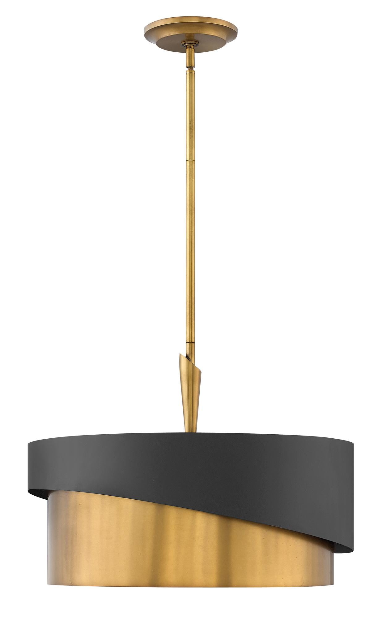 FREDRICK RAMOND, GIGI DRUM SEMI-FLUSH MOUNT, PENDANT LIGHT