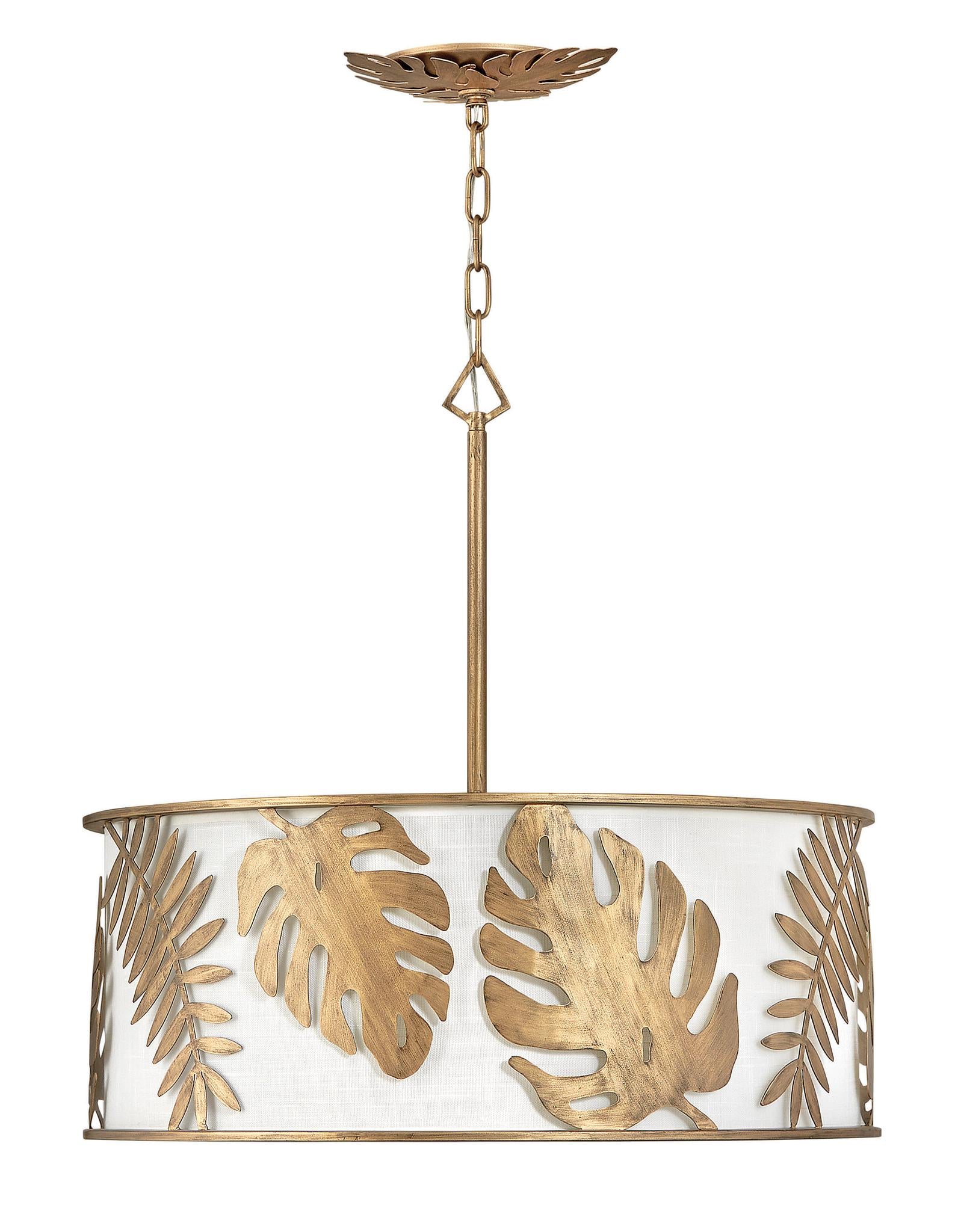 FREDRICK RAMOND, BOTANICA DRUM CHANDELIER, PENDANT LIGHT