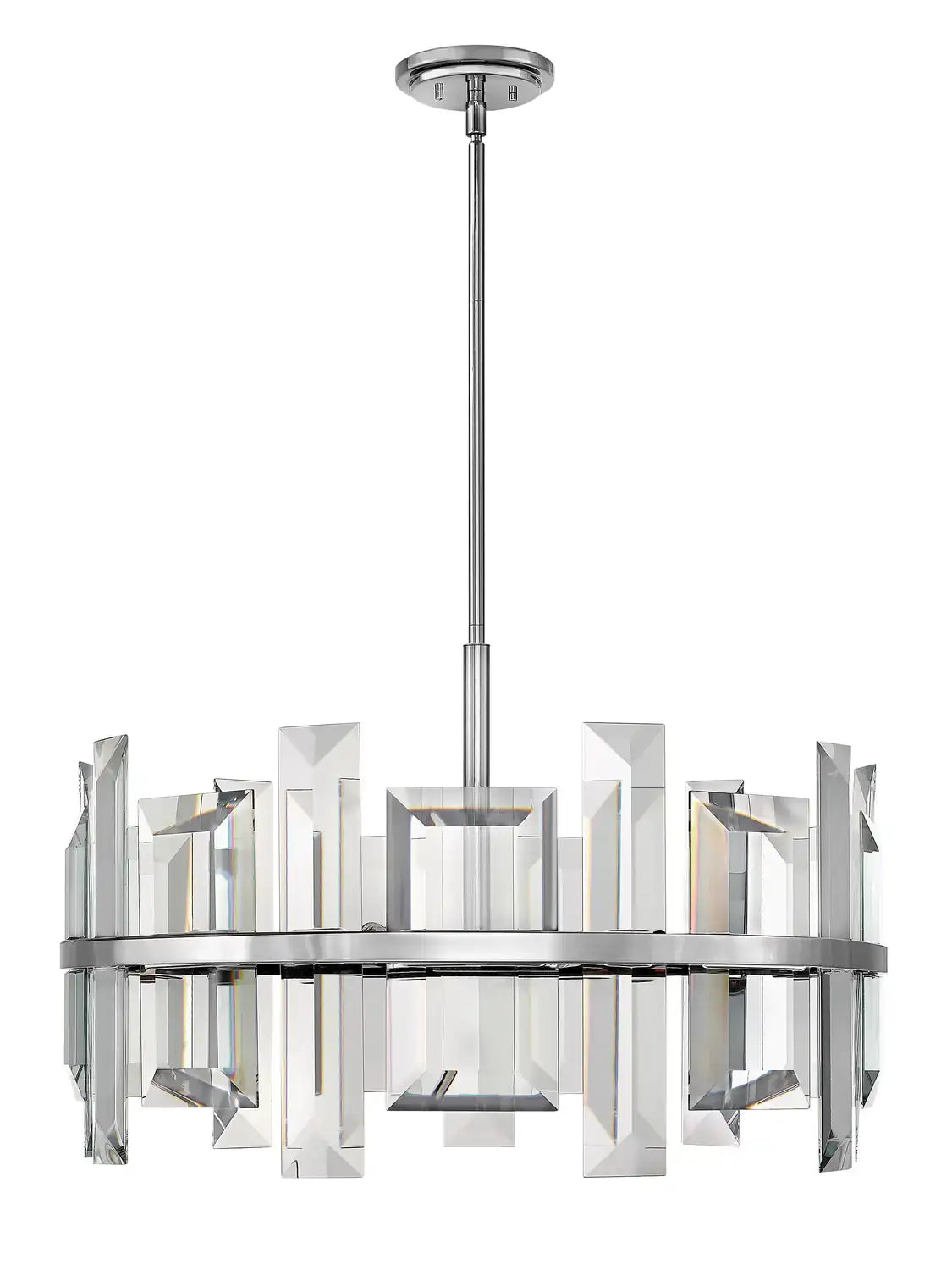 FREDRICK RAMOND, Odette Convertible Drum Chandelier, PENDANT LIGHT