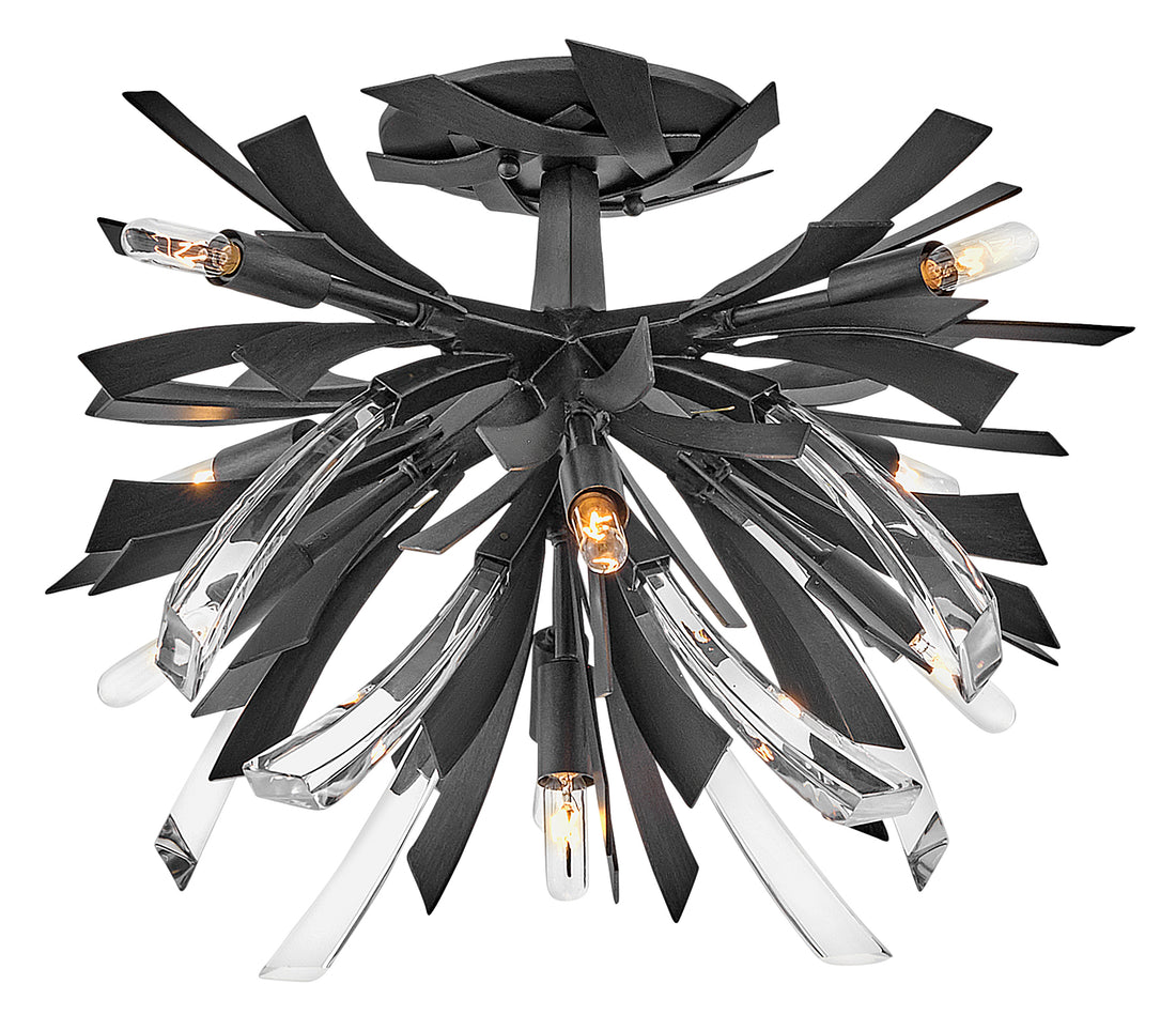 FREDRICK RAMOND, VIDA SEMI-FLUSH MOUNT, FLUSH MOUNT CEILING LIGHTS 
