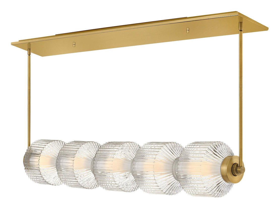 FREDRICK RAMOND, REIGN LINEAR & OVAL CHANDELIER, PENDANT LIGHT
