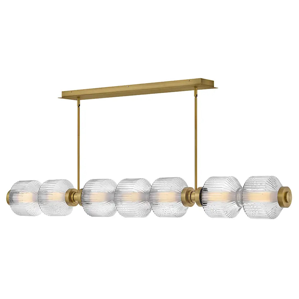 FREDRICK RAMOND, REIGN LINEAR & OVAL CHANDELIER, PENDANT LIGHT