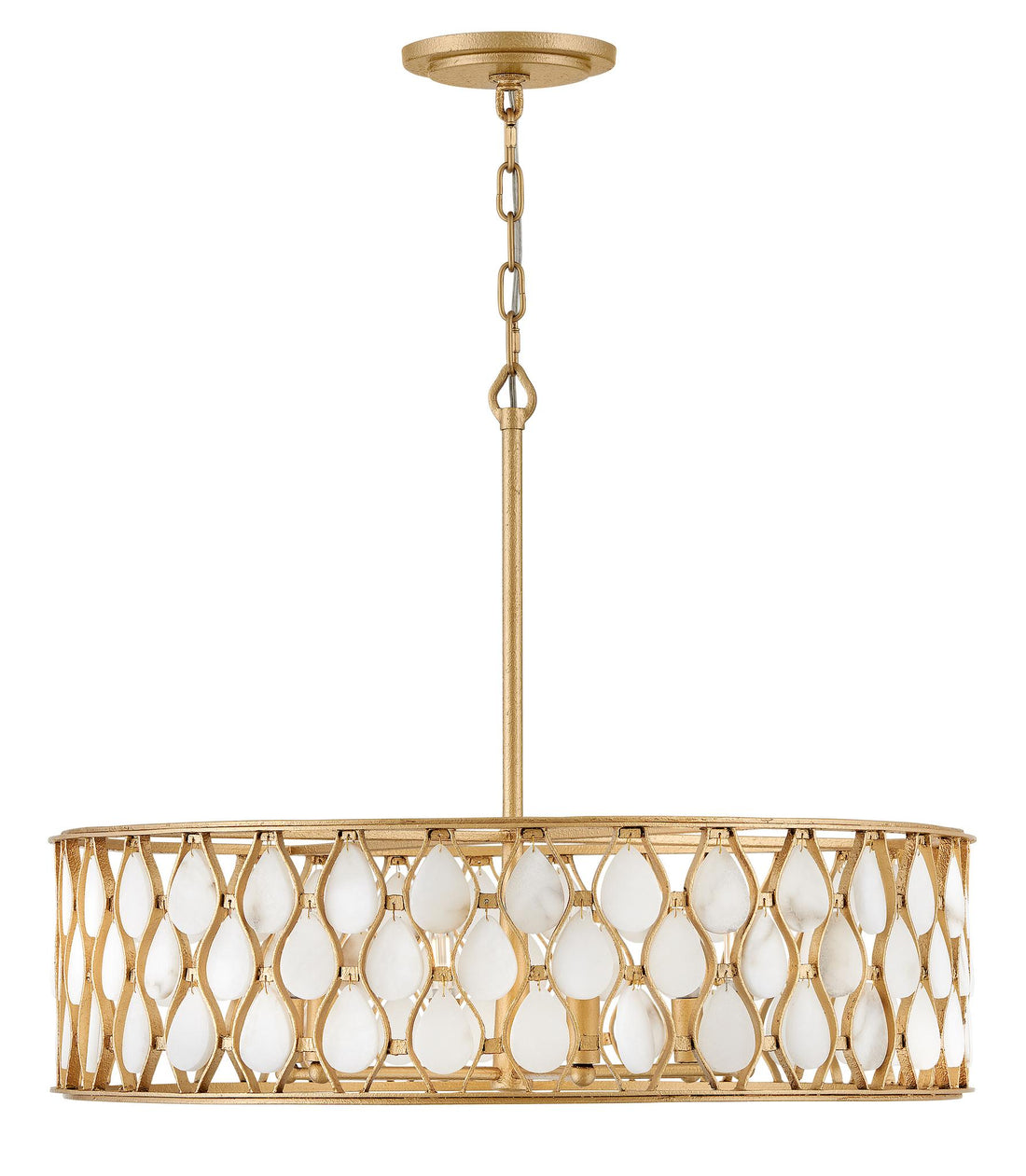 FREDRICK RAMOND, ESTIE DRUM CHANDELIER, PENDANT LIGHT