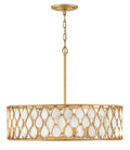 FREDRICK RAMOND, ESTIE DRUM CHANDELIER, PENDANT LIGHT