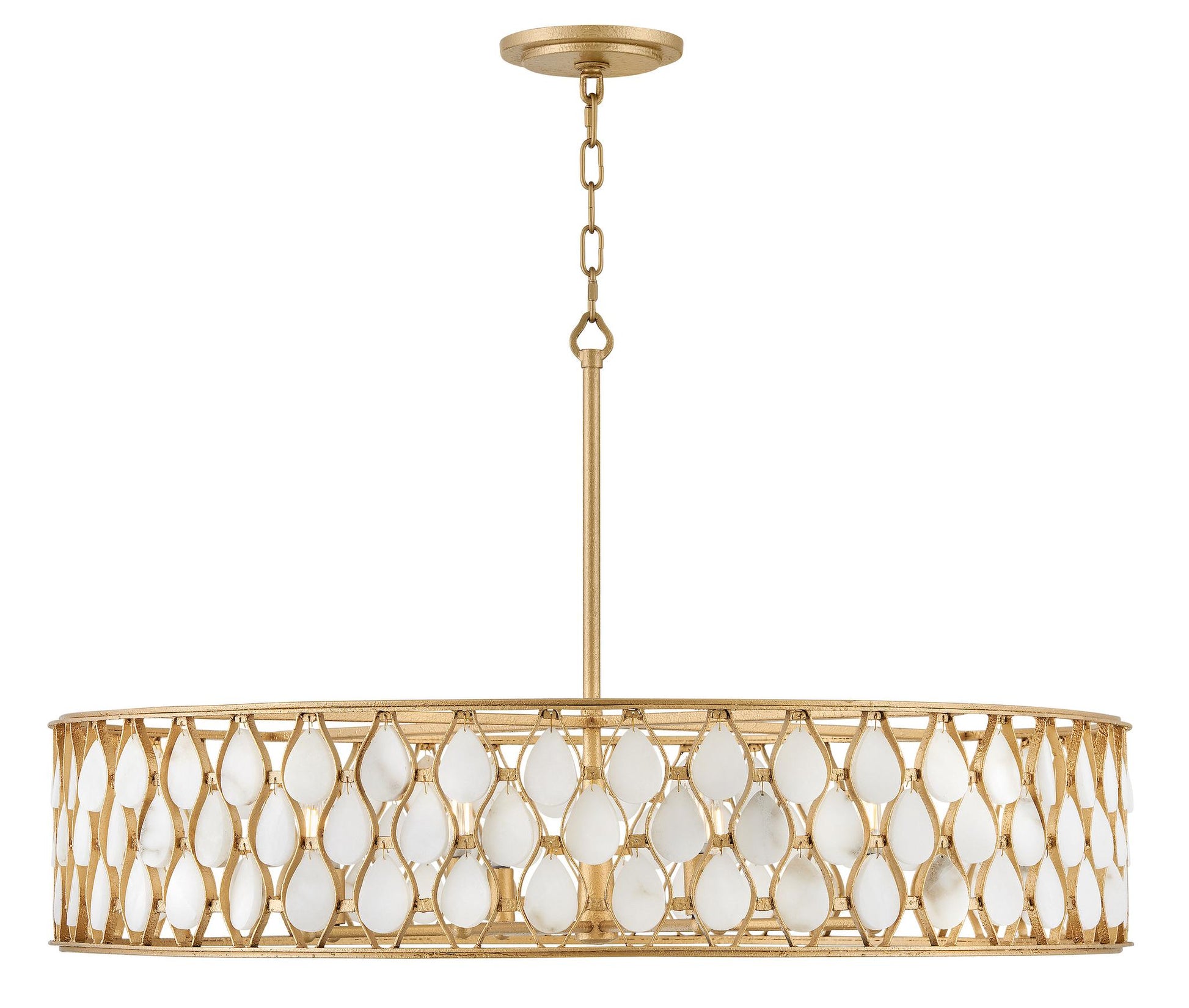 FREDRICK RAMOND, ESTIE DRUM CHANDELIER, PENDANT LIGHT