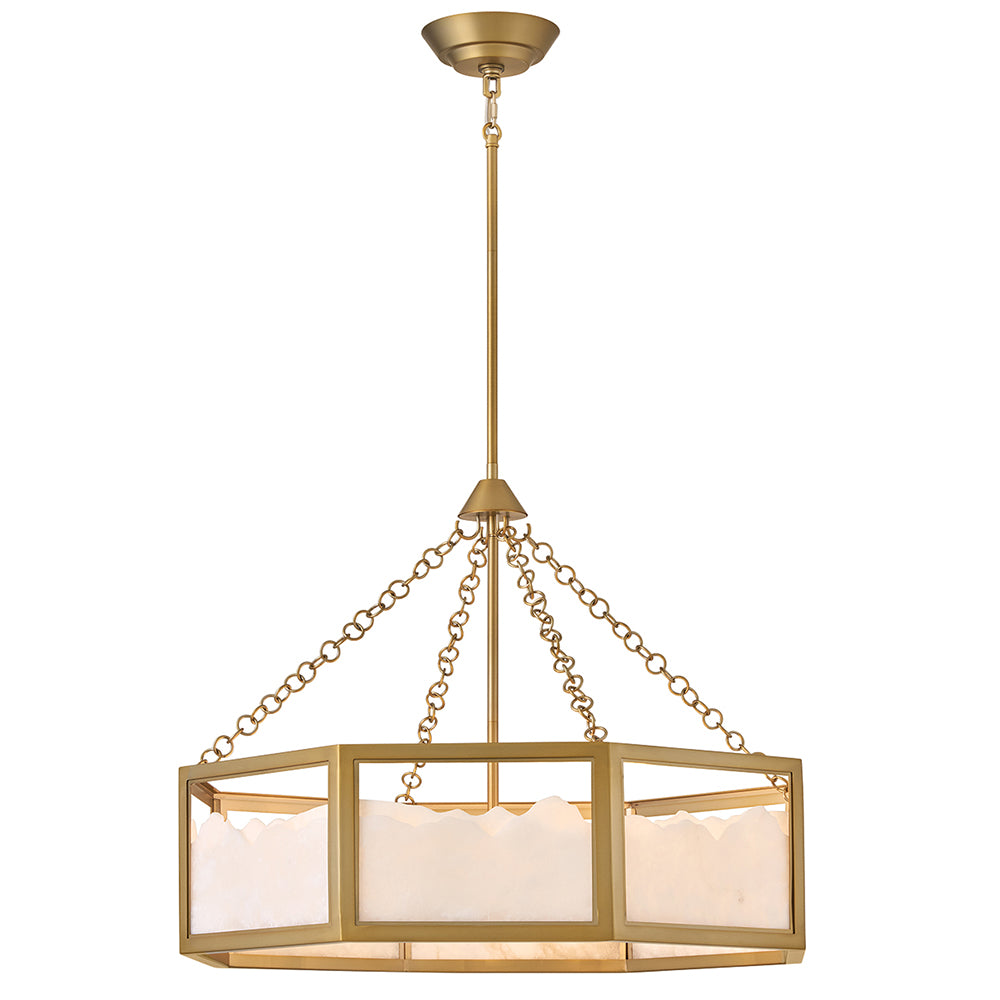 FREDRICK RAMOND, VELETA DRUM CHANDELIER, PENDANT LIGHT