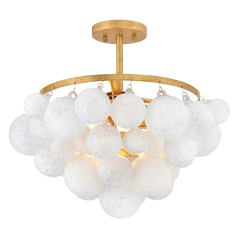 FREDRICK RAMOND, Marabel Semi-Flush Mount, FLUSH MOUNT CEILING LIGHTS
