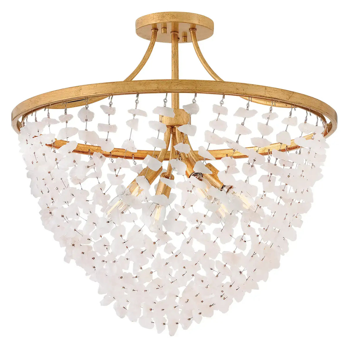 FREDRICK RAMOND, Myra Semi-Flush Mount, FLUSH MOUNT CEILING LIGHTS