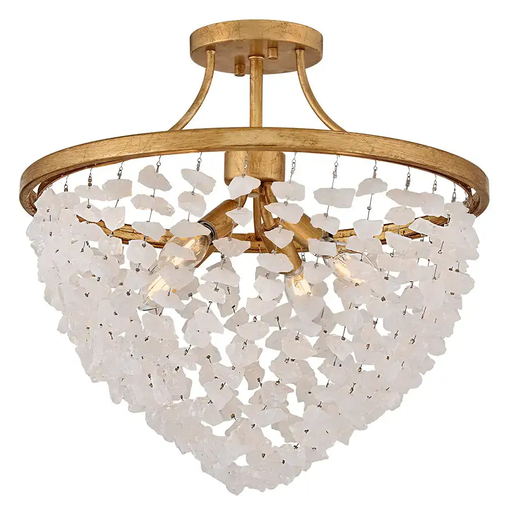 FREDRICK RAMOND, Myra Semi-Flush Mount, FLUSH MOUNT CEILING LIGHTS