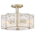 FREDRICK RAMOND, Florian Semi-Flush Mount, FLUSH MOUNT CEILING LIGHTS