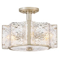 FREDRICK RAMOND, FLORIAN SEMI-FLUSH MOUNT, FLUSH MOUNT CEILING LIGHTS