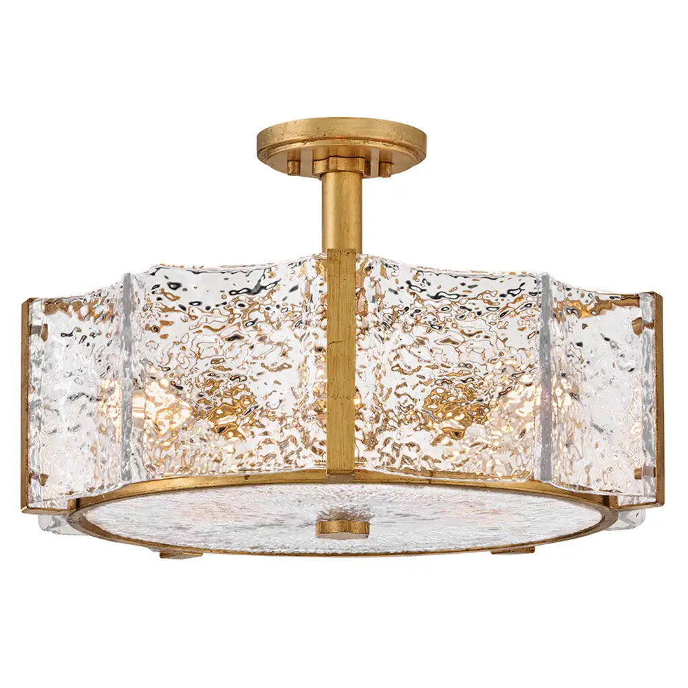 FREDRICK RAMOND, FLORIAN SEMI-FLUSH MOUNT, FLUSH MOUNT CEILING LIGHTS