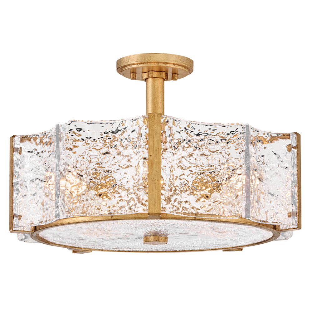 FREDRICK RAMOND, FLORIAN SEMI-FLUSH MOUNT, FLUSH MOUNT CEILING LIGHTS 