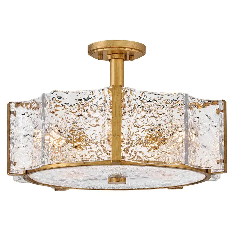 FREDRICK RAMOND, Florian Semi-Flush Mount, FLUSH MOUNT CEILING LIGHTS