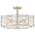 FREDRICK RAMOND, Florian Semi-Flush Mount, FLUSH MOUNT CEILING LIGHTS